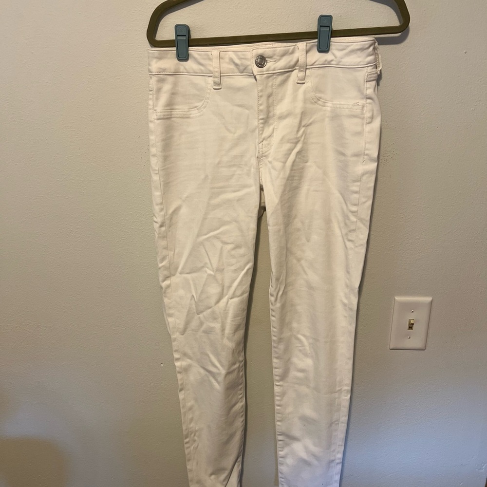 American Eagle White Jeggings